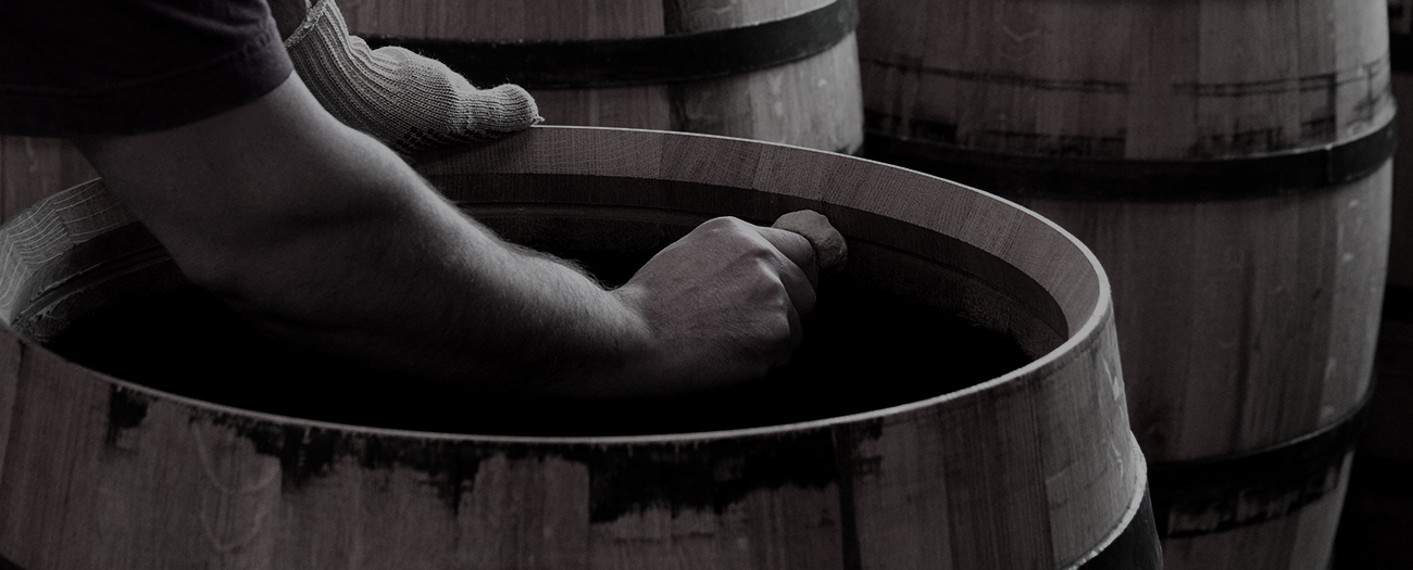 Customizable oak barrel table
